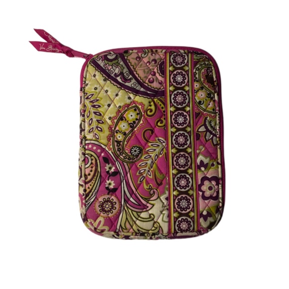 Vera Bradley Retired Very Berry Paisley Tablet Sleeve Size 9”x5” - Picture 2 of 10